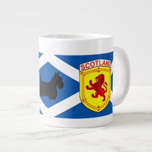 Rampant Lion/ St. Andrews flag/Scottish Terrier Giant Coffee Mug