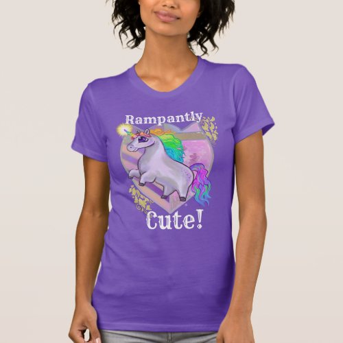 Rampantly Cute Unicorn T_Shirt