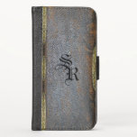 Rampart Gothic Book Style Unique Monogram Iphone Xs Wallet Case at Zazzle