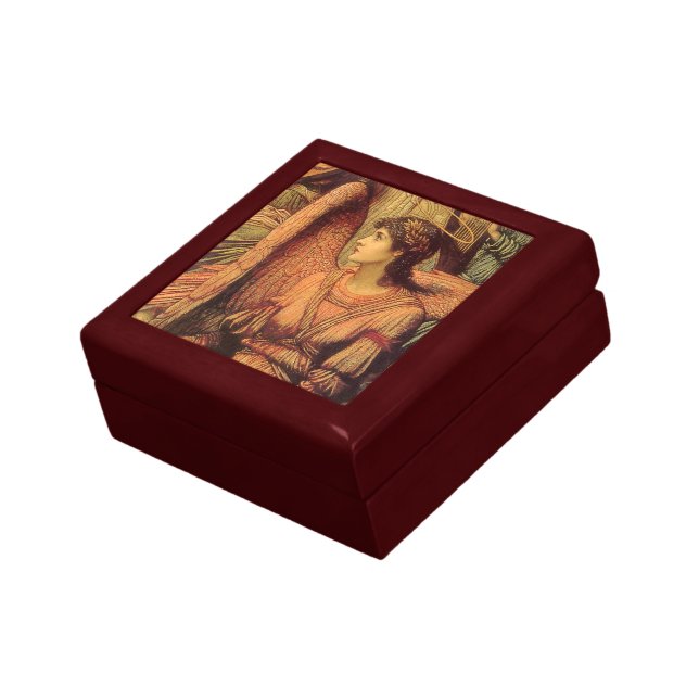 Ramparts of God's House, Angel by John Strudwick Keepsake Box (Side)