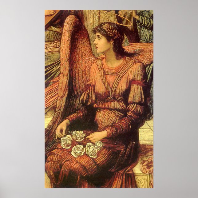 Ramparts of God's House, Angel by John Strudwick Poster (Front)