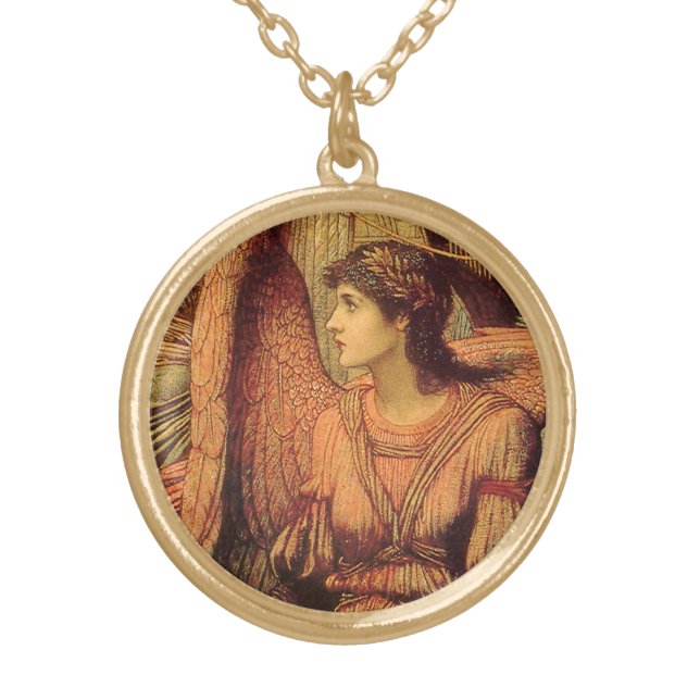 Ramparts of God's House by Strudwick Gold Plated Necklace (Front)