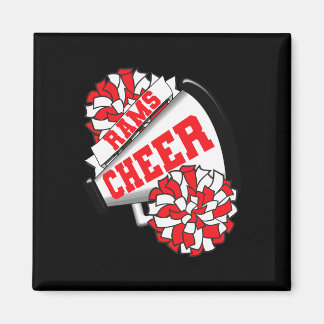 Rams Cheer Ck To School Cheerleading Spirit R  Magnet
