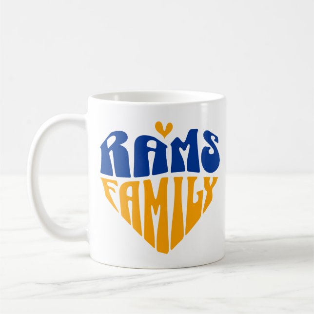 Rams Family Fan Gift Coffee Mug (Left)