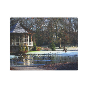 Rams Woerthe Tea House 14x11 (35x27.5cm) wamecnm Metal Print