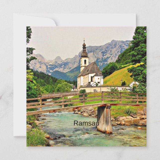 Ramsau, Bavarian Alps Card (Front)