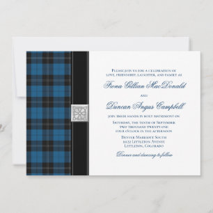 Ramsay Hunting Tartan Celtic Wedding Invitation