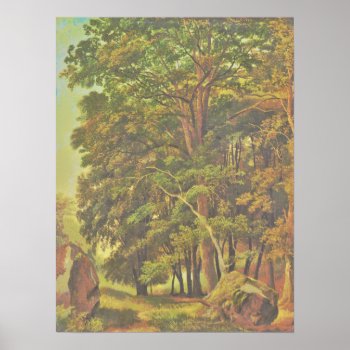 Ramsay_richard_reinagle_-_a_wooded_landscape_(modi Poster by niceartpaintings at Zazzle