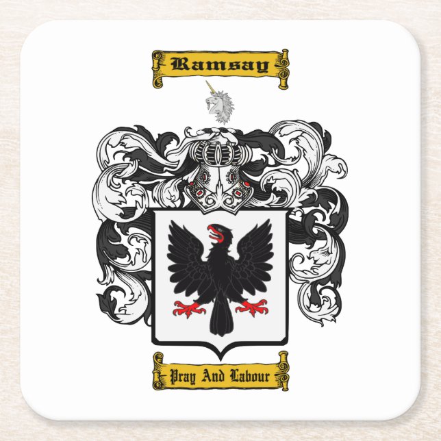 Ramsay Square Paper Coaster (Front)