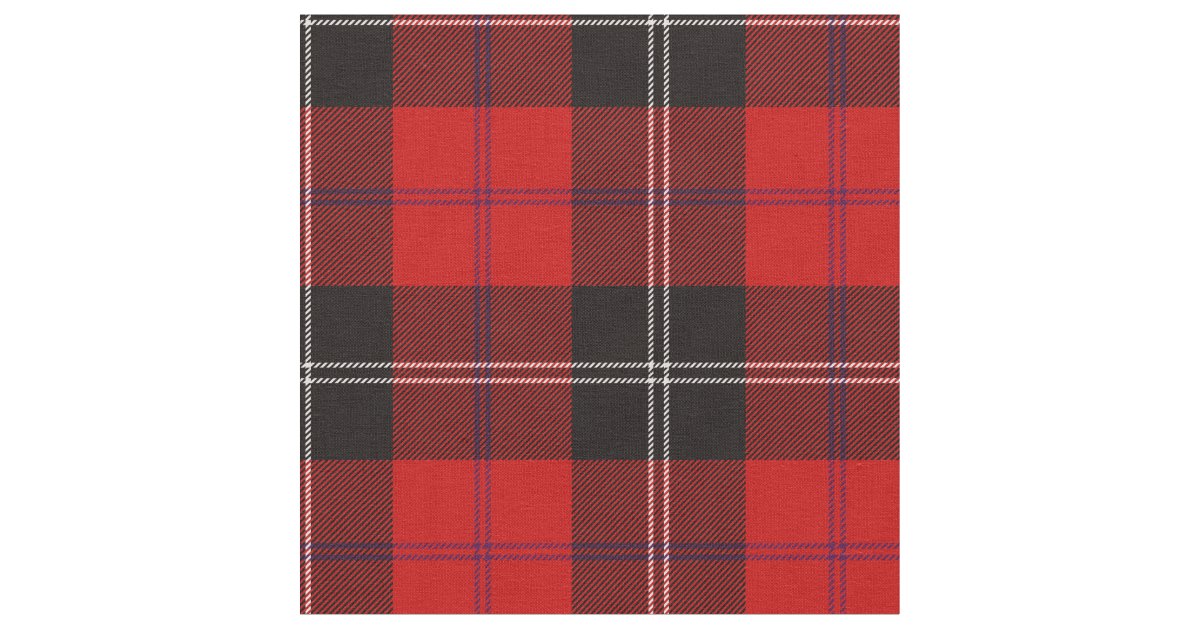 Ramsay Tartan Print Fabric | Zazzle.com