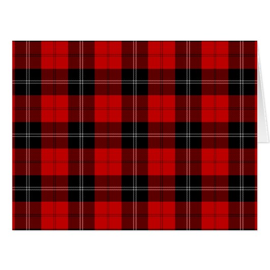 Ramsay tartan red black plaid (Front Horizontal)