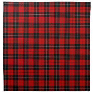 Ramsay tartan red black plaid cloth napkin