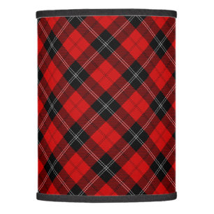 Ramsay tartan red black plaid lamp shade