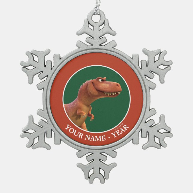 Ramsey Character Art Snowflake Pewter Christmas Ornament (Front)