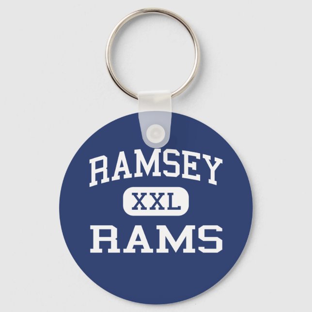 Ramsey - Rams - High School - Ramsey New Jersey Keychain (Front)