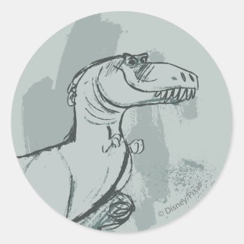 Ramsey Sketch Classic Round Sticker by gooddinosaur at Zazzle