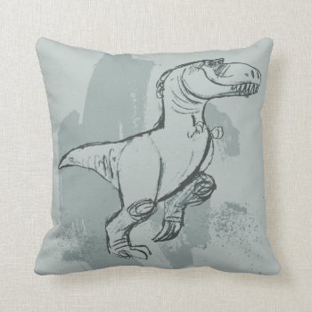 Ramsey Sketch Throw Pillow by gooddinosaur at Zazzle