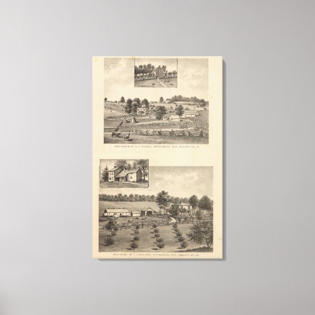 Ramsey, Williams residences Canvas Print (Front)