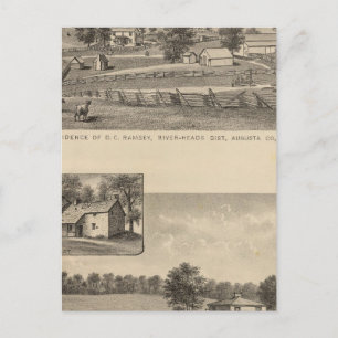 Ramsey, Williams residences Postcard