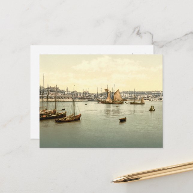 Ramsgate Harbour II, Kent, England Postcard (Front/Back In Situ)