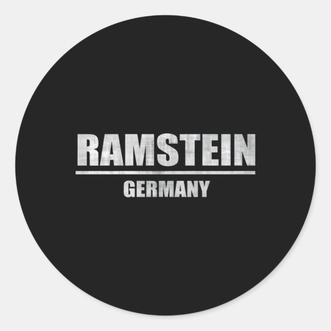Ramstein Gery Airbase Air Base Classic Round Sticker (Front)