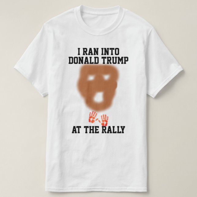 Ran Into Donald Trump At The Rally T-Shirt (Design Front)