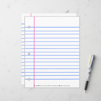 Ran Out of Lined Paper? Write On These Sheets 