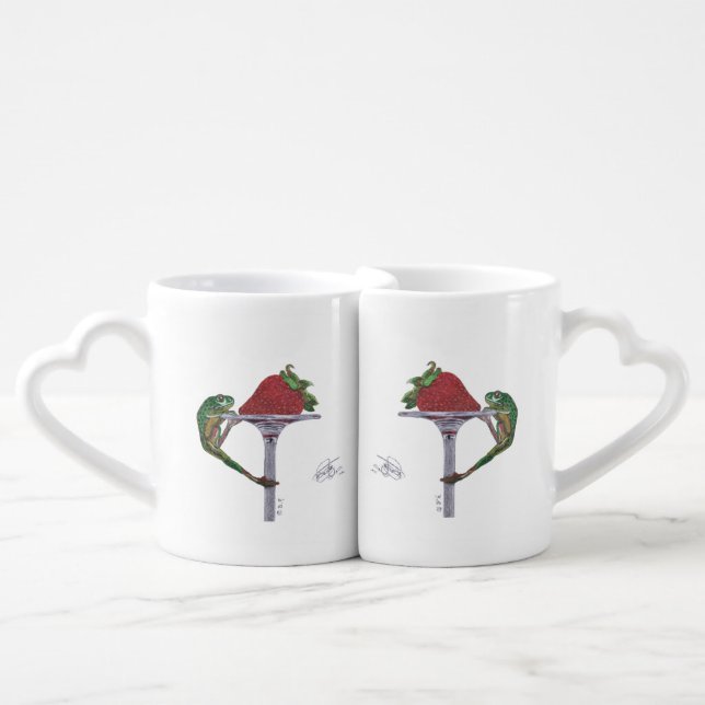 RANA ATRAPANDO UN FRESÓN COFFEE MUG SET (Front Nesting)