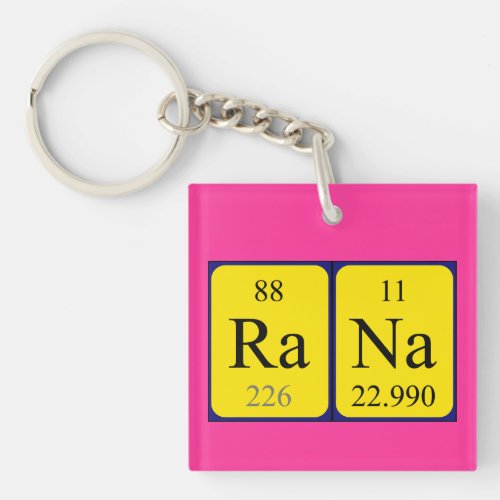 Rana periodic table name keyring