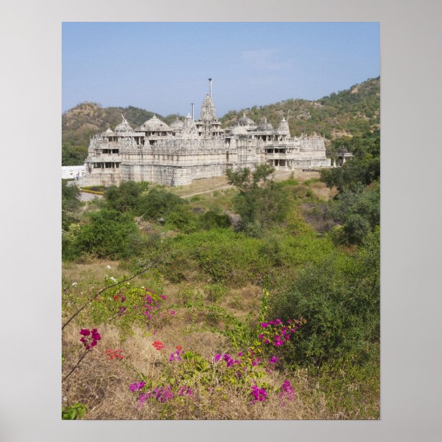 Ranakpur Jain Temple, Ranakpur, Rajasthan, India Poster (Front)