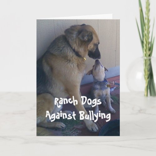 Ranch Dogs Against Bullying _ Cowboy Parenting Card