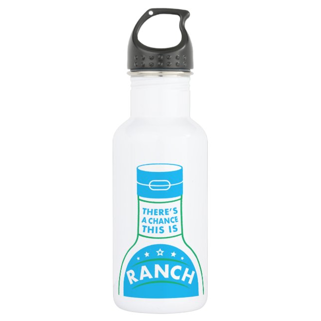 Ranch Dressing Lovers Funny Water Bottle (Front)