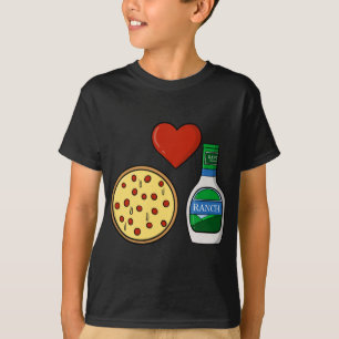 Ranch Dressing Pizza Lover Funny Foodie Condiment  T-Shirt