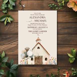 Ranch Farm Barn Wedding Invitation