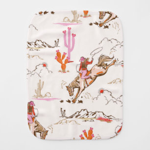 Ranch girl Burp cloth