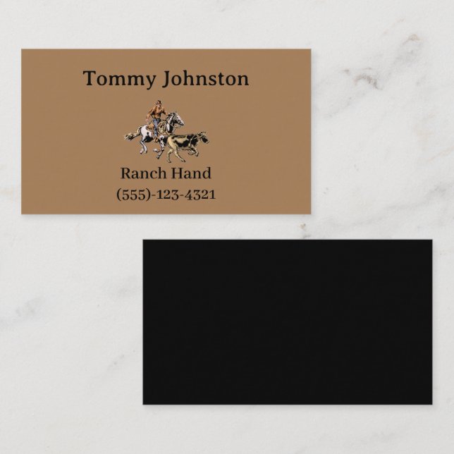Ranch Hand  Business Card (Front/Back)