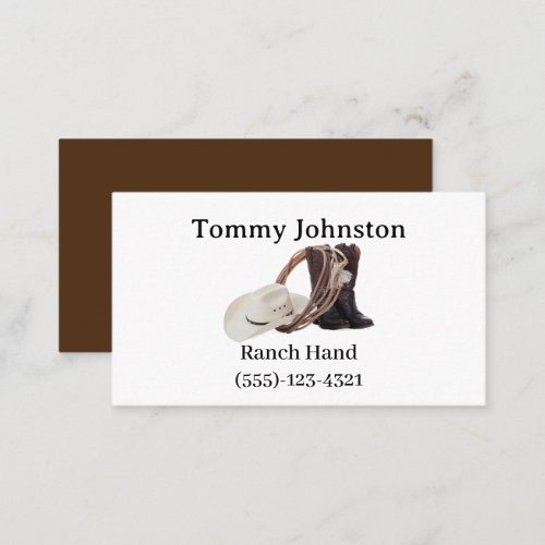 Ranch Hand  Business Card