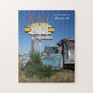 Ranch House Cafe Sign on Route 66 Jigsaw Puzzle
