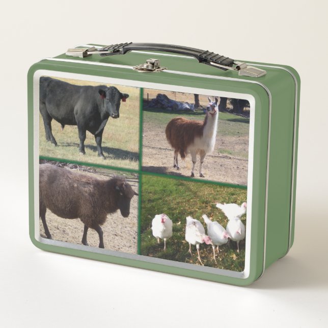 Ranch Life, Livestock Metal Lunch Box (Front)