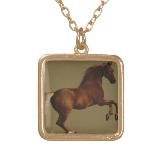 Ranch Pony Gold Plated Necklace (Front)