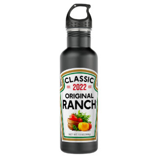 Ranch Sauce Green Salad Dressing Halloween Costume Stainless Steel Water Bottle