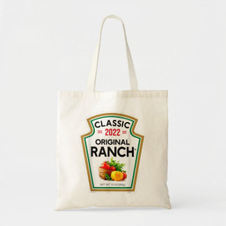 Ranch Sauce Green Salad Dressing Halloween Costume Tote Bag