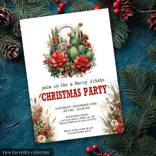 Ranch style Christmas party printable invite