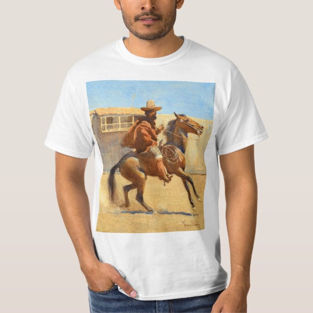 Ranchero of Old California by Maynard Dixon T-Shirt (Front)