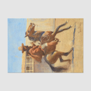 Ranchero of Old California by Maynard Dixon Tissue Paper