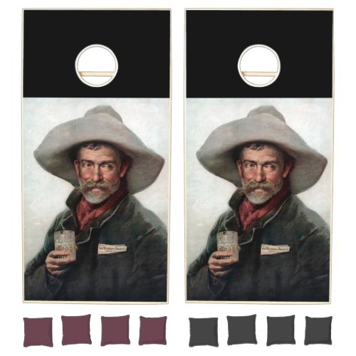 Ranchero Old West Cowboy w Wiedemann Beverage Cornhole Set