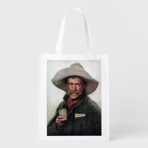 Ranchero Old West Cowboy w Wiedemann Beverage Grocery Bag