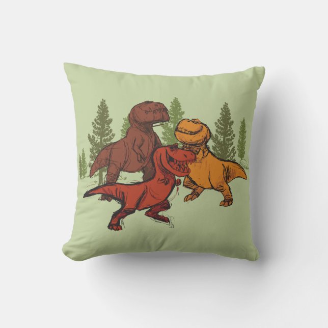 Ranchers Sketch Throw Pillow (Front)