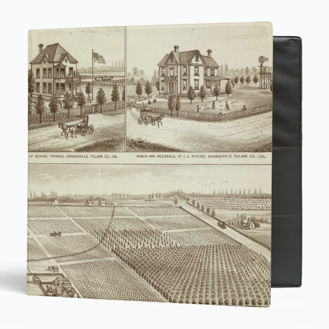 Ranches, Grangeville, Cal 3 Ring Binder (Front/Inside)