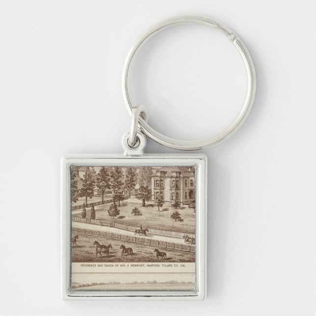 Ranches, Hanford, Cal Keychain (Front)